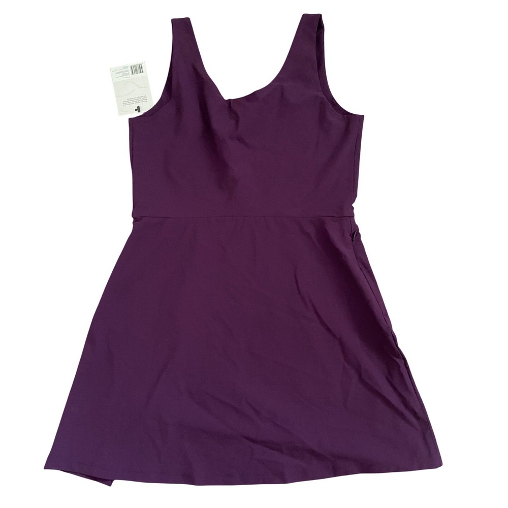 Alder Get Dirty Dress‎ 2.0 Womens Size S Eggplant Purple Sustainable Activewear - Picture 2 of 8